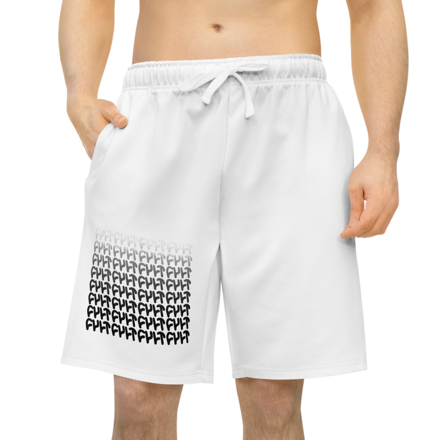 Cult Gradient Baller Shorts (White)