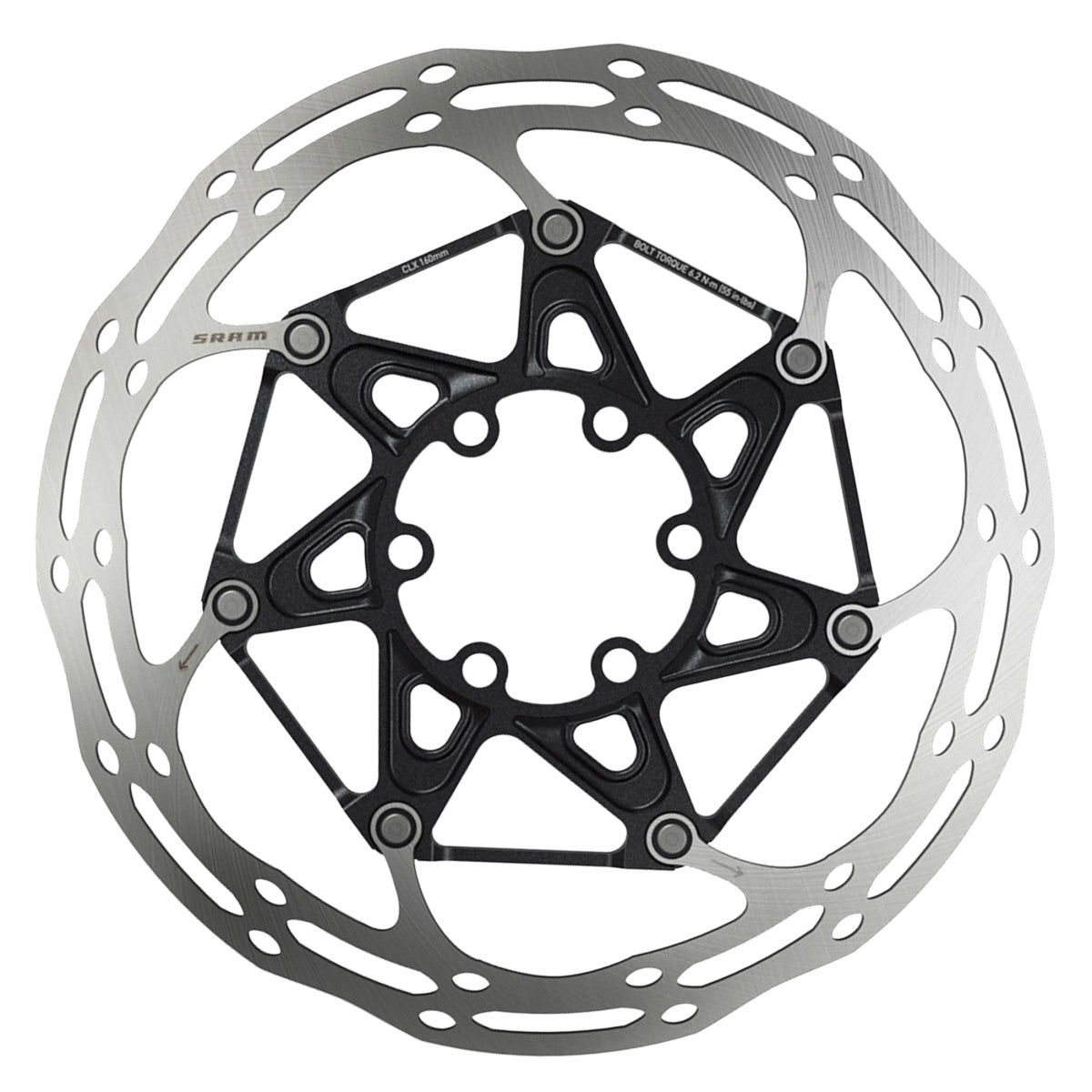SRAM DISC ROTOR 140 C-LINE 6B 2-PIECE ROUNDED Ti BOLTS - SRAM