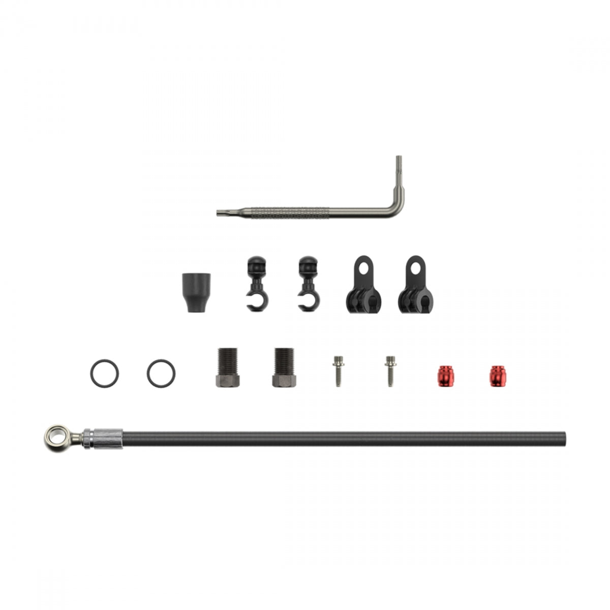 SRAM HYD HOSE KIT BK 2000mm BANJO SILVER MTN/RD BK - SRAM