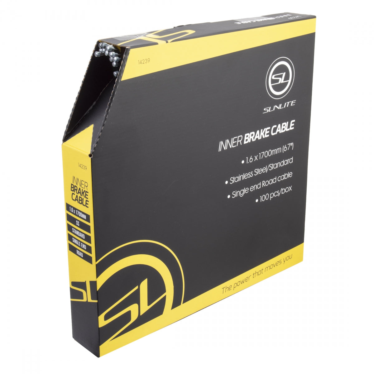 SUNLITE CABLE BRAKE SUNLT 1.6x1700 SS RD BXof100 - SUNLITE
