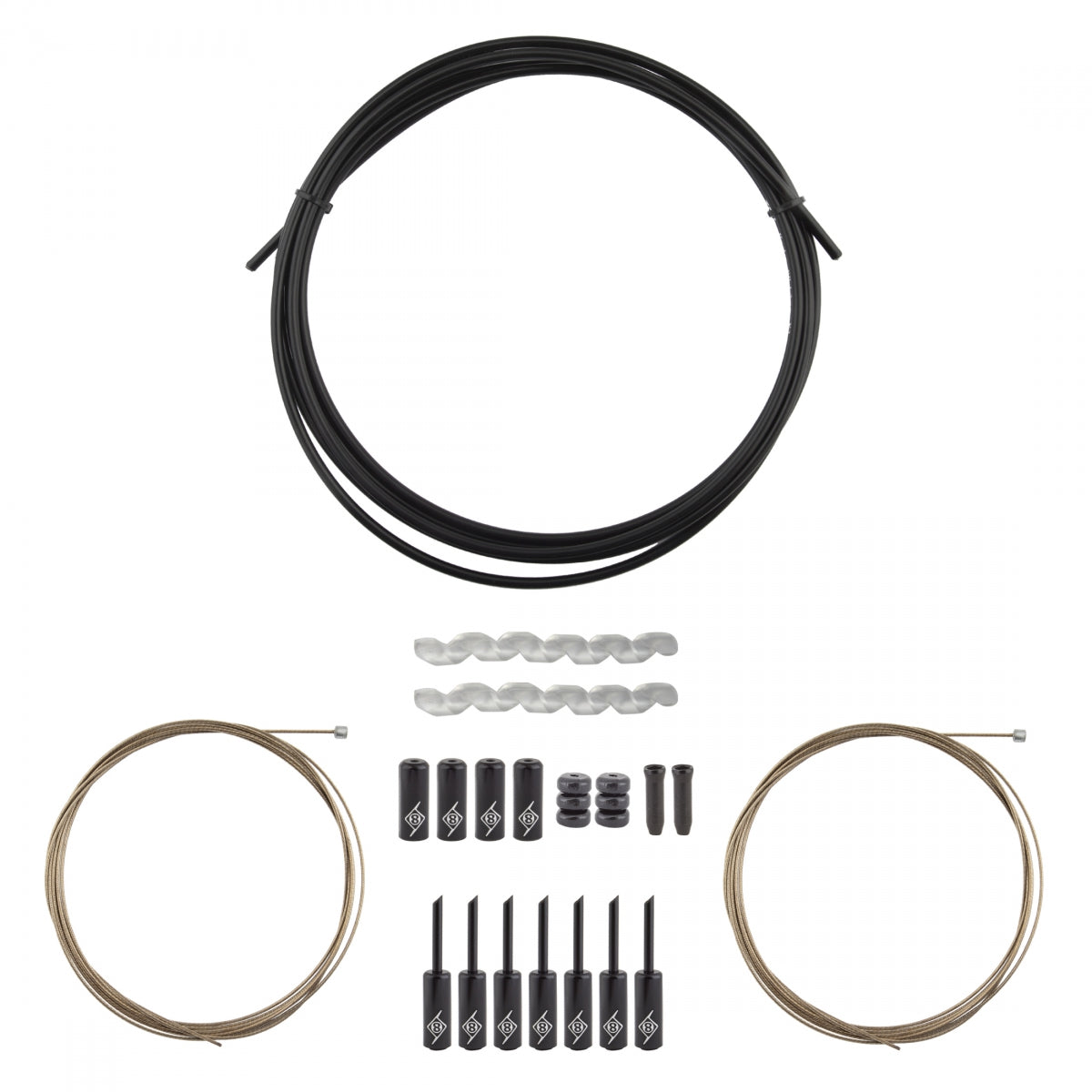 ORIGIN8 CABLE GEAR OR8 KIT SUPERSLICK COMPRESSIONLESS F+R RD/MT BK - ORIGIN8