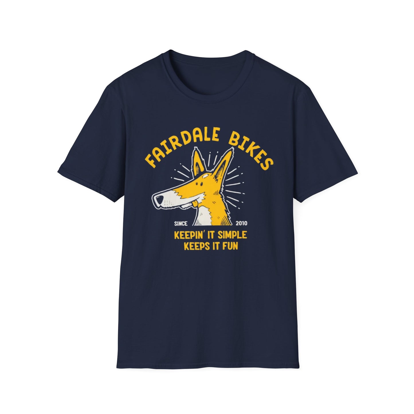 Fairdale Simple Tee (Navy w/ Multicolor Ink)
