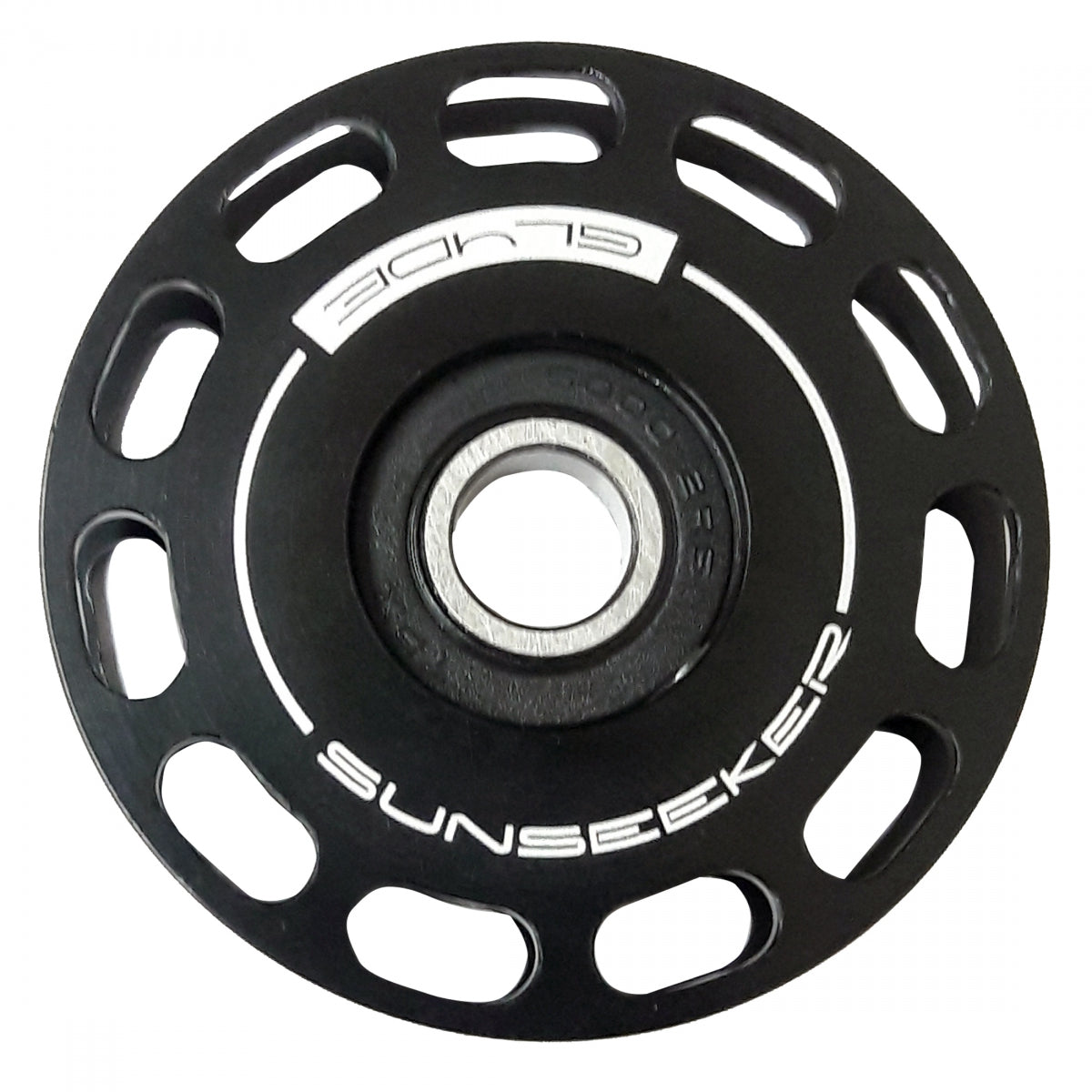 SUN SEEKER REC REP CHAIN GUIDE WHEEL ONLY SGL ALY w/SEALED BEARING 38x56x13wx10d BK - SUN SEEKER