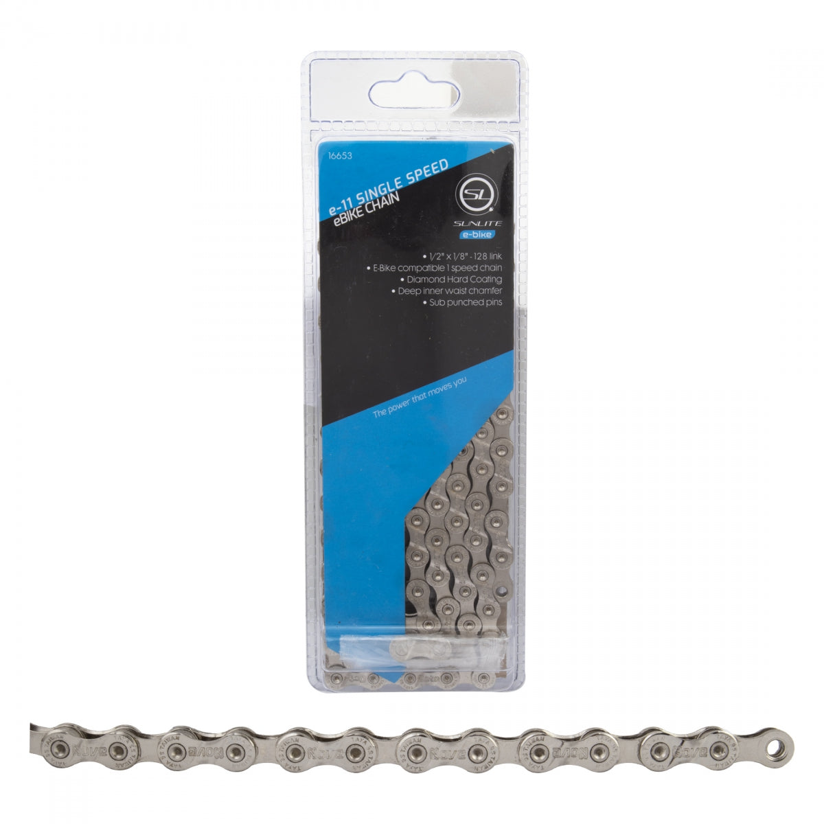 SUNLITE CHAIN SUNLT e11 1s CP 128L f/EBIKE - SUNLITE