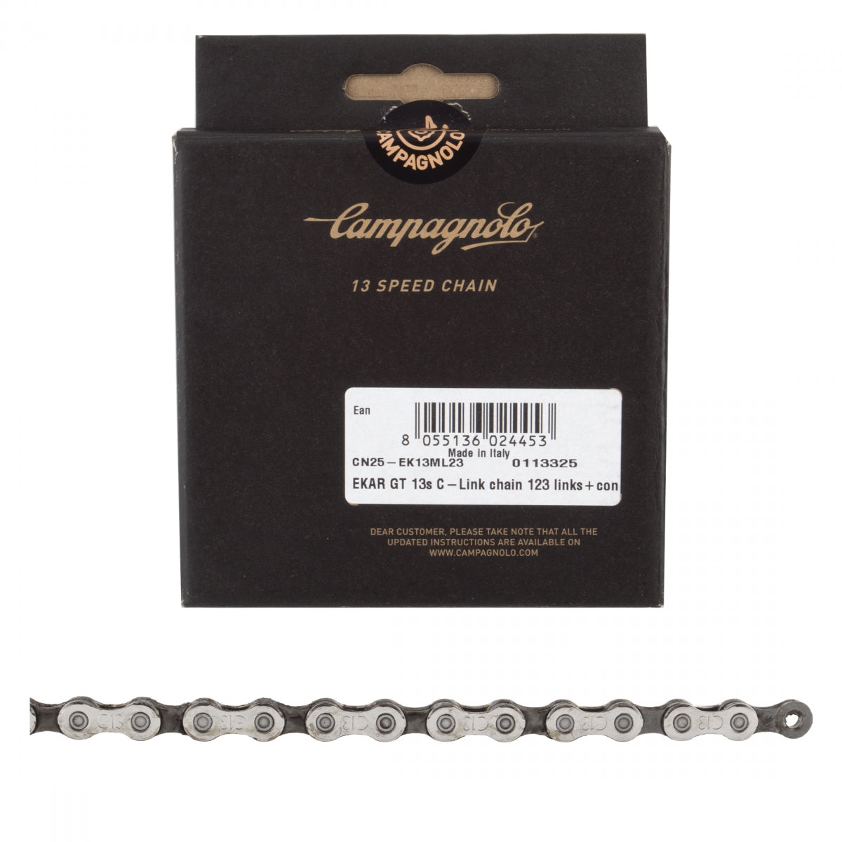 CAMPAGNOLO CHAIN CPY EKAR GT CN25 1x13s 123L w/CONNECTING LINK C-LINK - CAMPAGNOLO