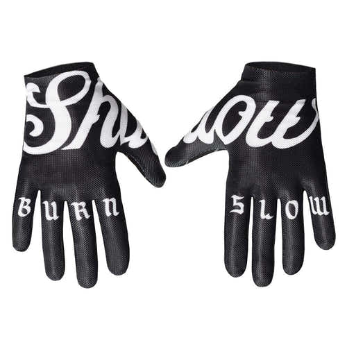 Shadow x Burn Slow Vantage Gloves - Black/White available at 5150bmx.com