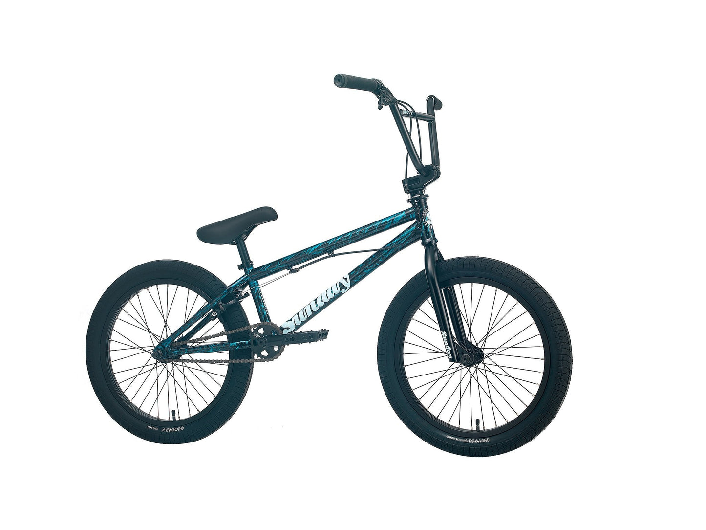 Sunday Forecaster Park - Maca Perez Grasset Signature (Gloss Cyan Rain with 20.5" tt) - Available at 5150bmx.com