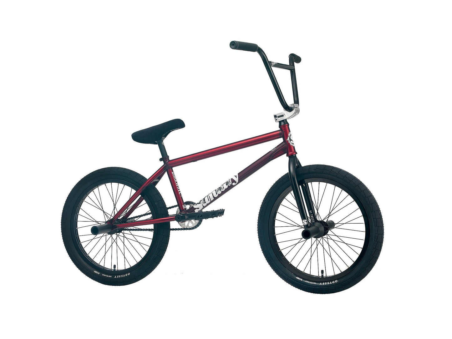 Sunday Darkwave - Broc Raiford Authentic (Matte Trans Red with 21.25" tt in LHD) available at 5150bmx.com