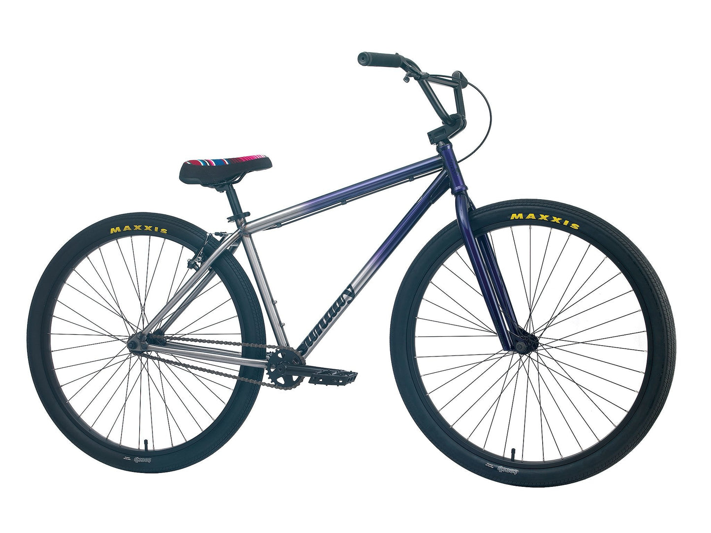 Sunday High C 29" (Gloss Trans Purple to Raw Fade with 23.5" tt) - Available at 5150bmx.com