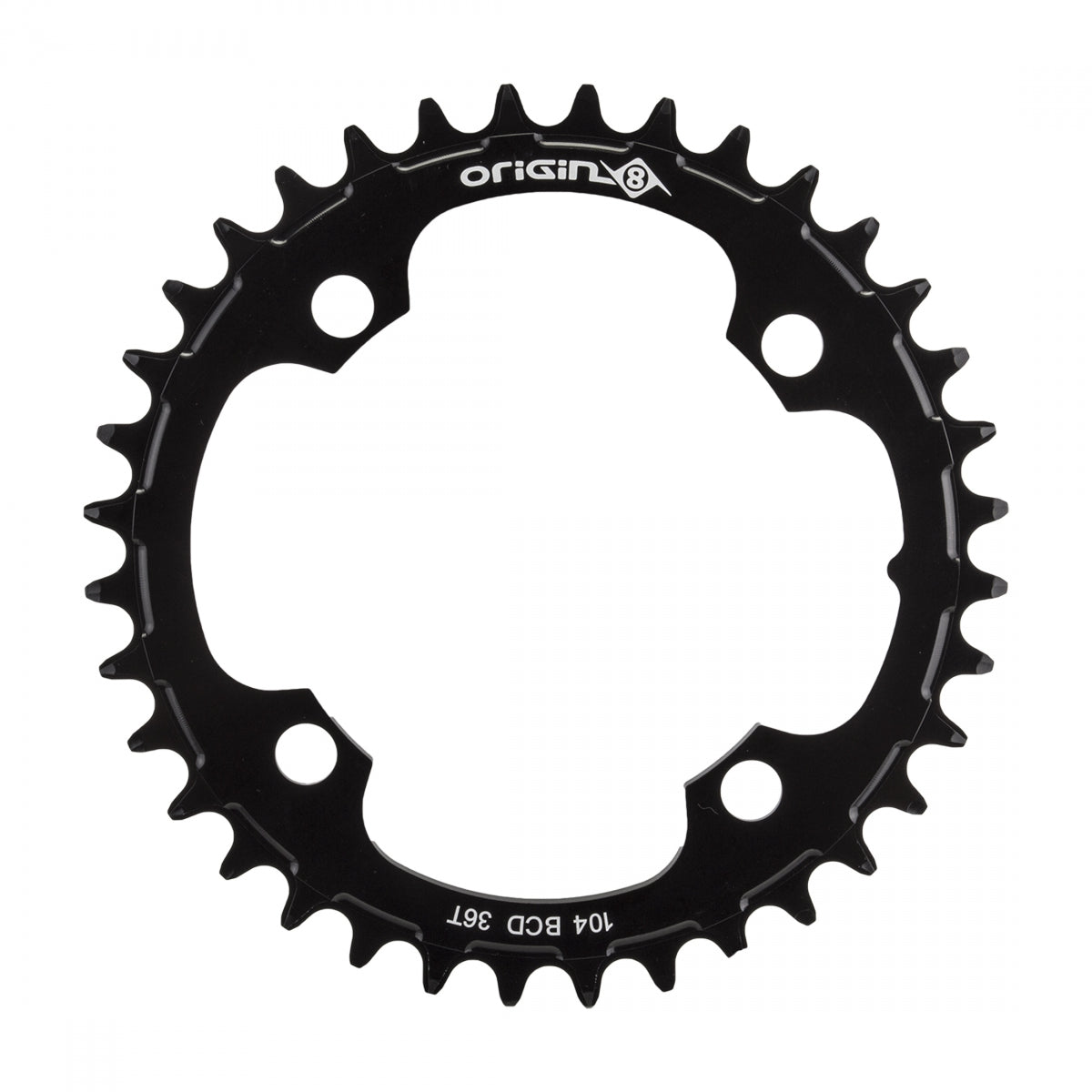 ORIGIN8 CHAINRING OR8 HOLDFAST 104mm 36T 10/11/12s 4B BK - ORIGIN8