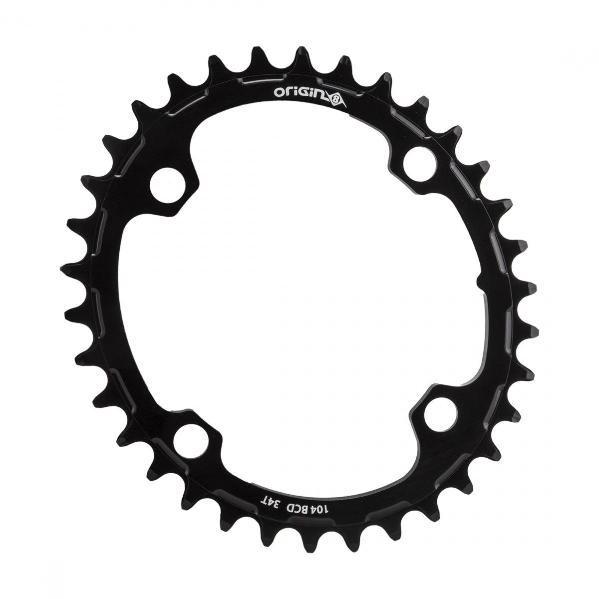 ORIGIN8 CHAINRING OR8 HOLDFAST OVAL 104mm 34T 10/11/12s 4B BK - ORIGIN8