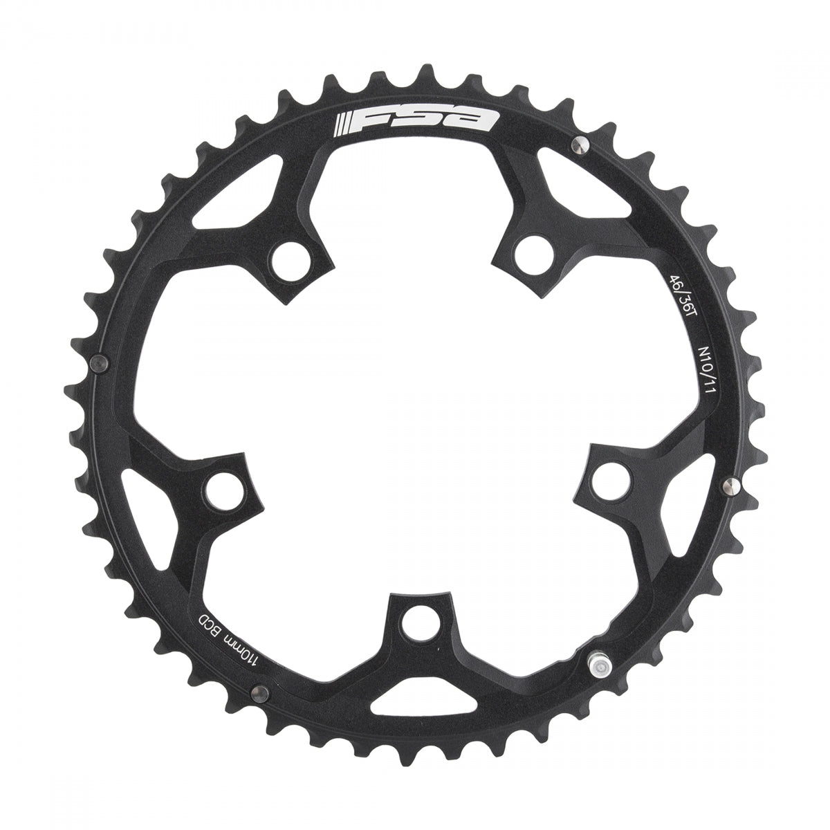 FULL SPEED AHEAD CHAINRING FSA ROAD PRO 110mm 46T 5B 10/11s BK - FULL SPEED AHEAD
