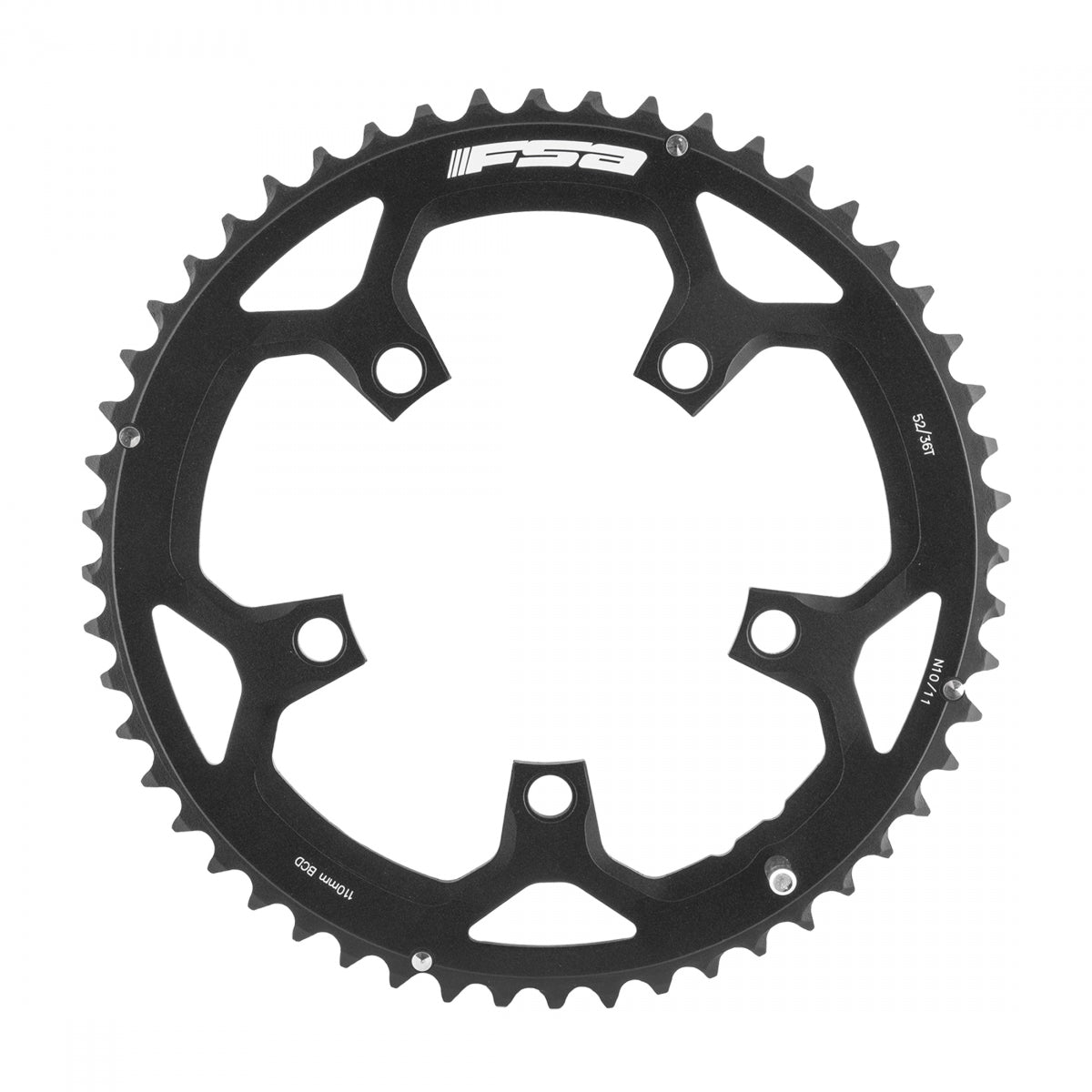 FULL SPEED AHEAD CHAINRING FSA ROAD PRO 110mm 52T 5B 10/11s BK - FULL SPEED AHEAD