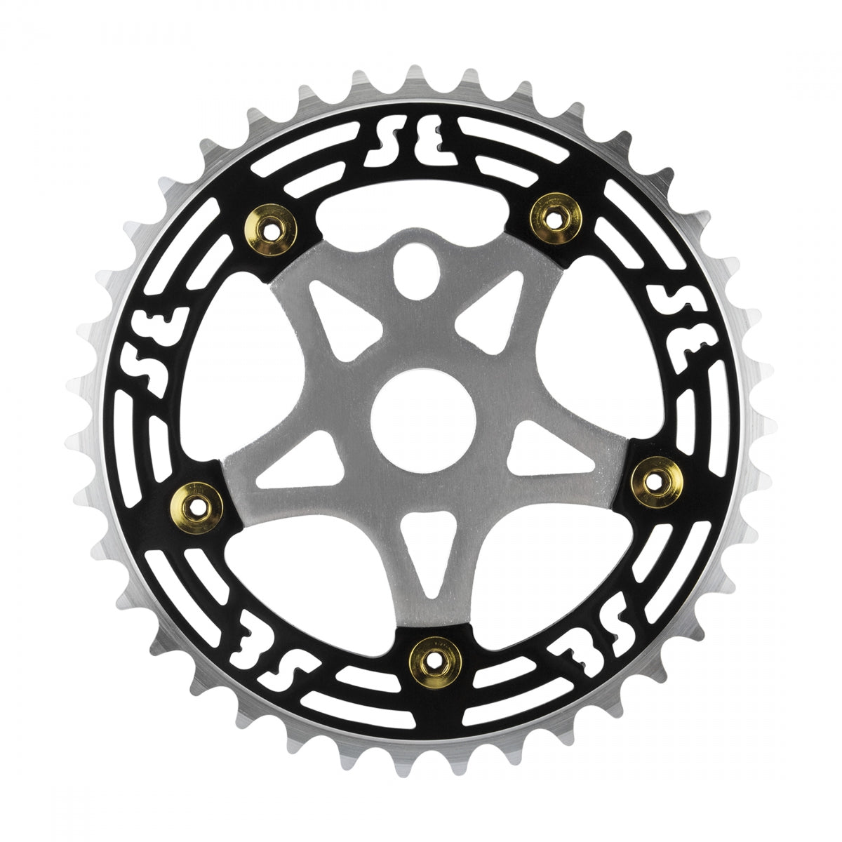 SE BIKES CHAINRING SE BIKES 1pc 39T 1/8 ALY w/SPIDER BK/SL CP - SE BIKES