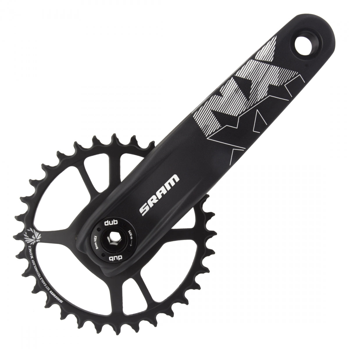 SRAM CRANKSET SRAM NX EAGLE 170x32 DM DUB XSYNC2 STL w/oCUPS BK 12s BOOST 148 COMPATIBLE - SRAM