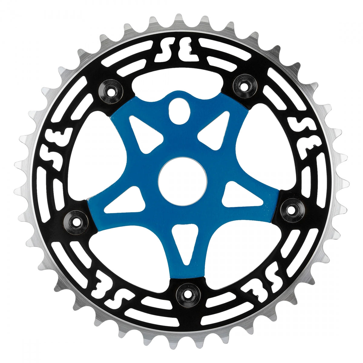 SE BIKES CHAINRING SE BIKES 1pc 39T 1/8 ALY w/SPIDER BK/BU CP - SE BIKES