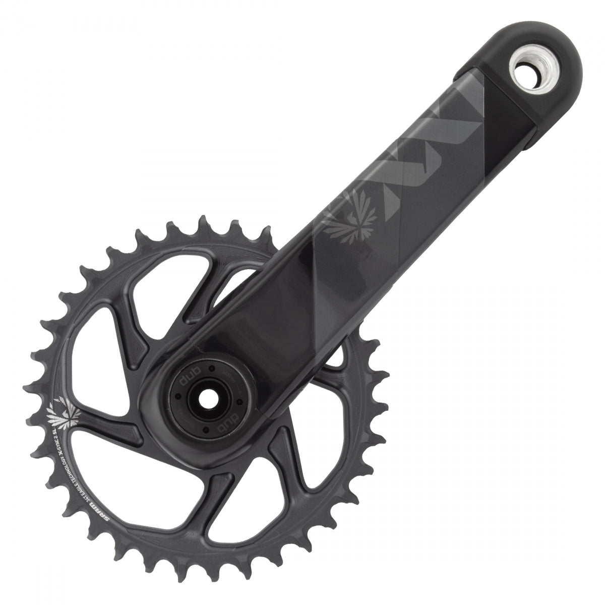 SRAM CRANKSET SRAM XX1 EAGLE 175x34 DM DUB XSYNC2 w/oCUPS LUNAR-GY BOOST 148 COMPATIBLE - SRAM