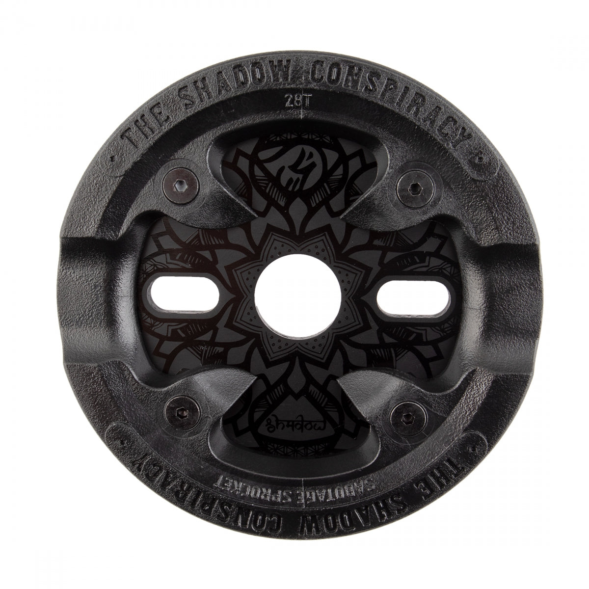 THE SHADOW CONSPIRACY CHAINRING 1pc TSC 28T 1/8 SABOTAGE MAYA w/BASHGUARD BK - THE SHADOW CONSPIRACY