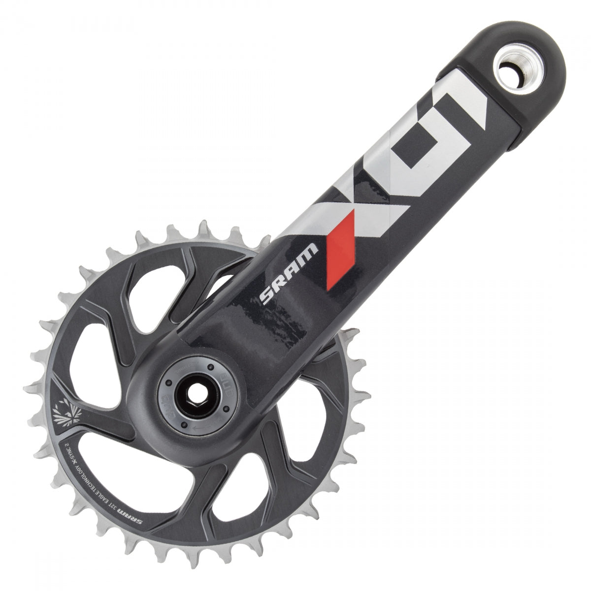 SRAM CRANKSET SRAM X01 EAGLE 170x32 DM DUB XSYNC2 w/oCUPS LN-RD - SRAM