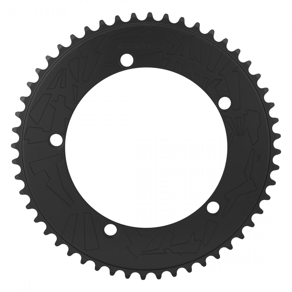AFFINITY CHAINRING AFFINITY PRO 144mm 52T ALY HARD-ANO BK - AFFINITY