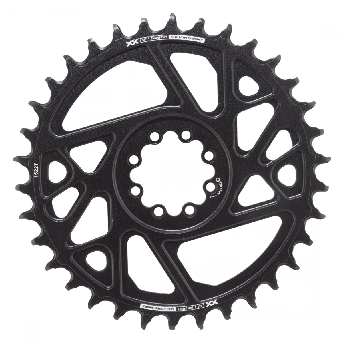 SRAM CHAINRING SRAM 34T DIRECT EAGLE 3mm BK XX D1 T-TYPE - SRAM