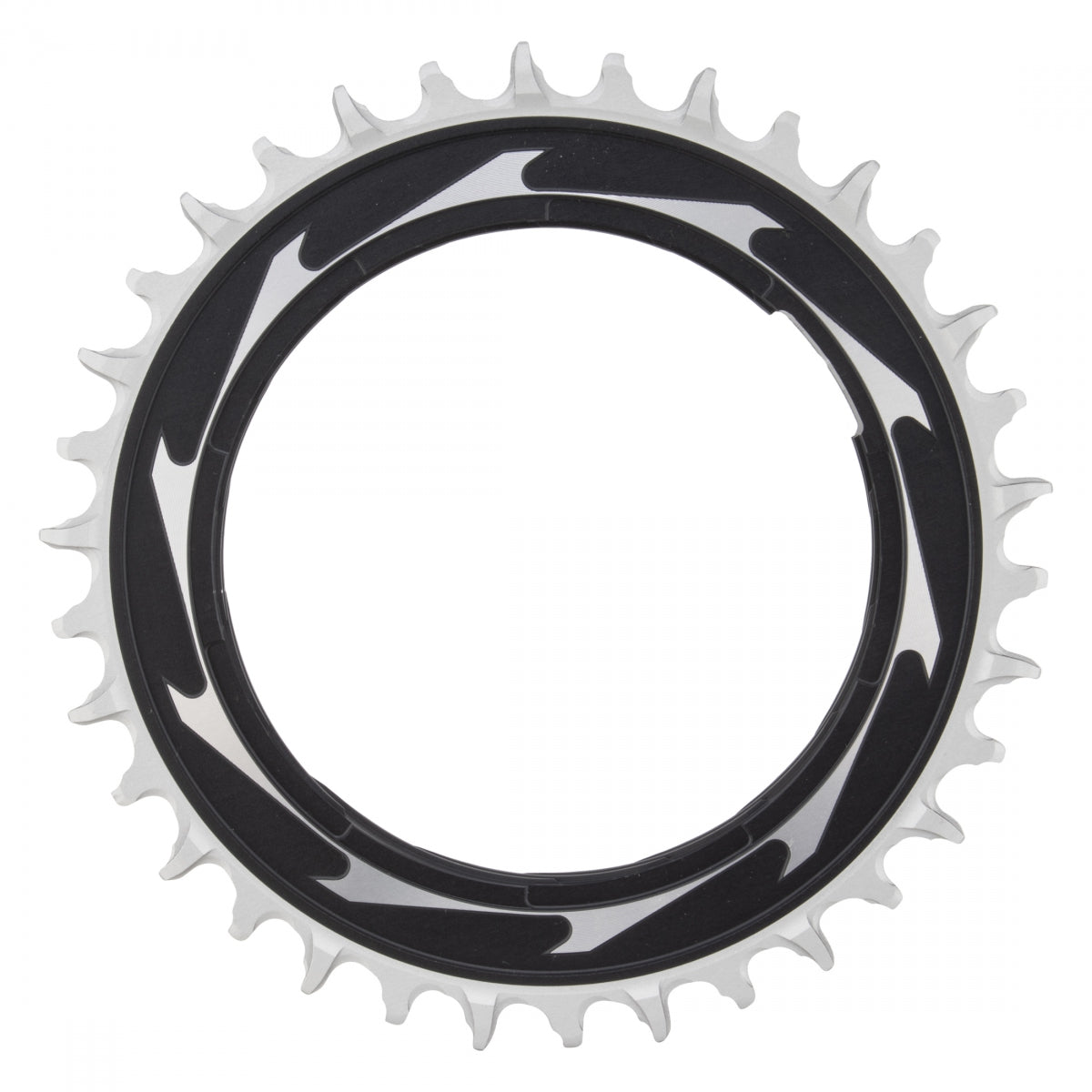 SRAM CHAINRING SRAM 34T POWERMETER THREADED EAGLE 0mm BK/SL XXSL D1 T-TYPE - SRAM