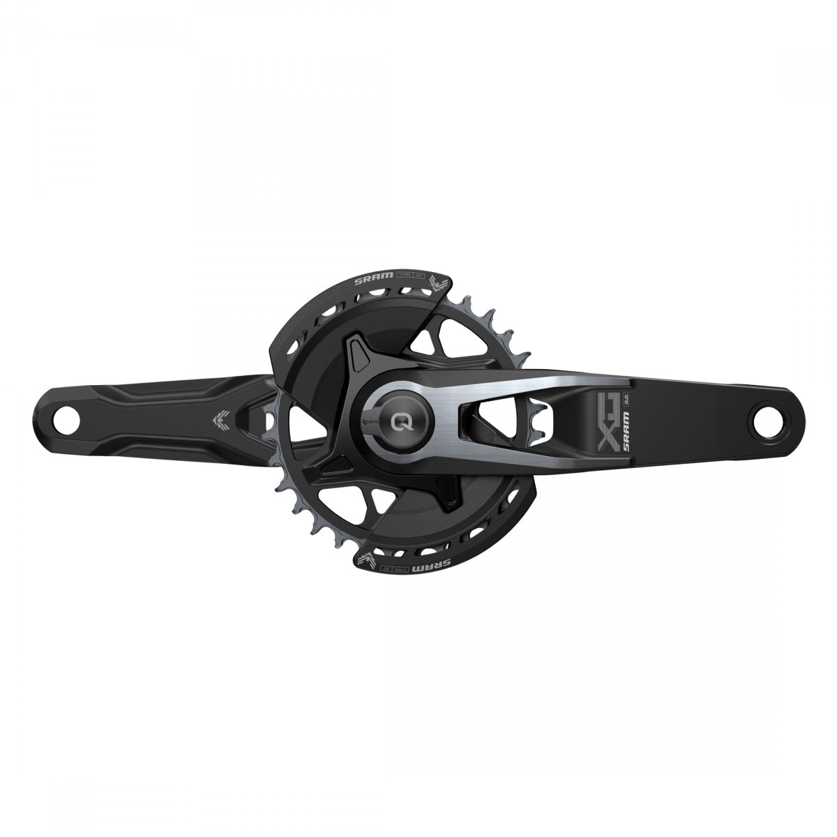 SRAM CRANKSET SRAM X0 EAGLE POWERMETER SPINDLE 175x32 Q174 CL55 DUB 2-GUARDS NoBB BK T-TYPE - SRAM