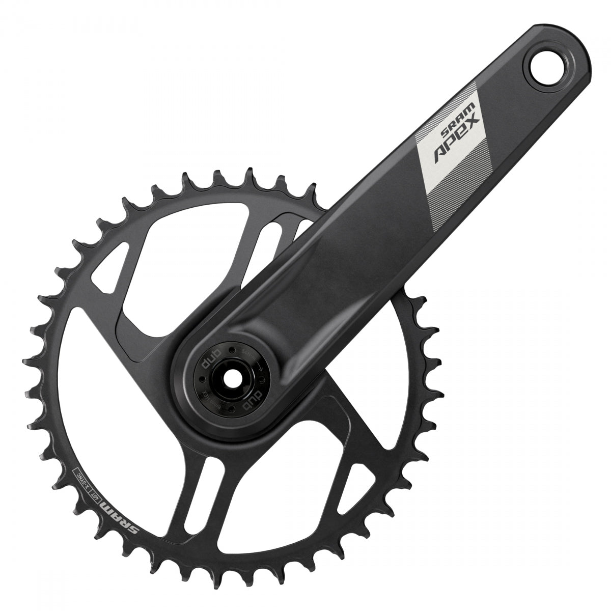 SRAM CRANKSET SRAM APEX 1X D1 170x40 DUB WIDE NoBB BK - SRAM