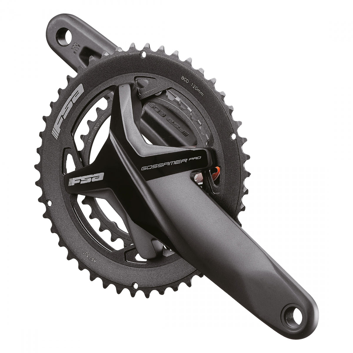 FULL SPEED AHEAD CRANKSET FSA GOSSAMER PRO 386EVO 172x50/ NoBB BK - FULL SPEED AHEAD
