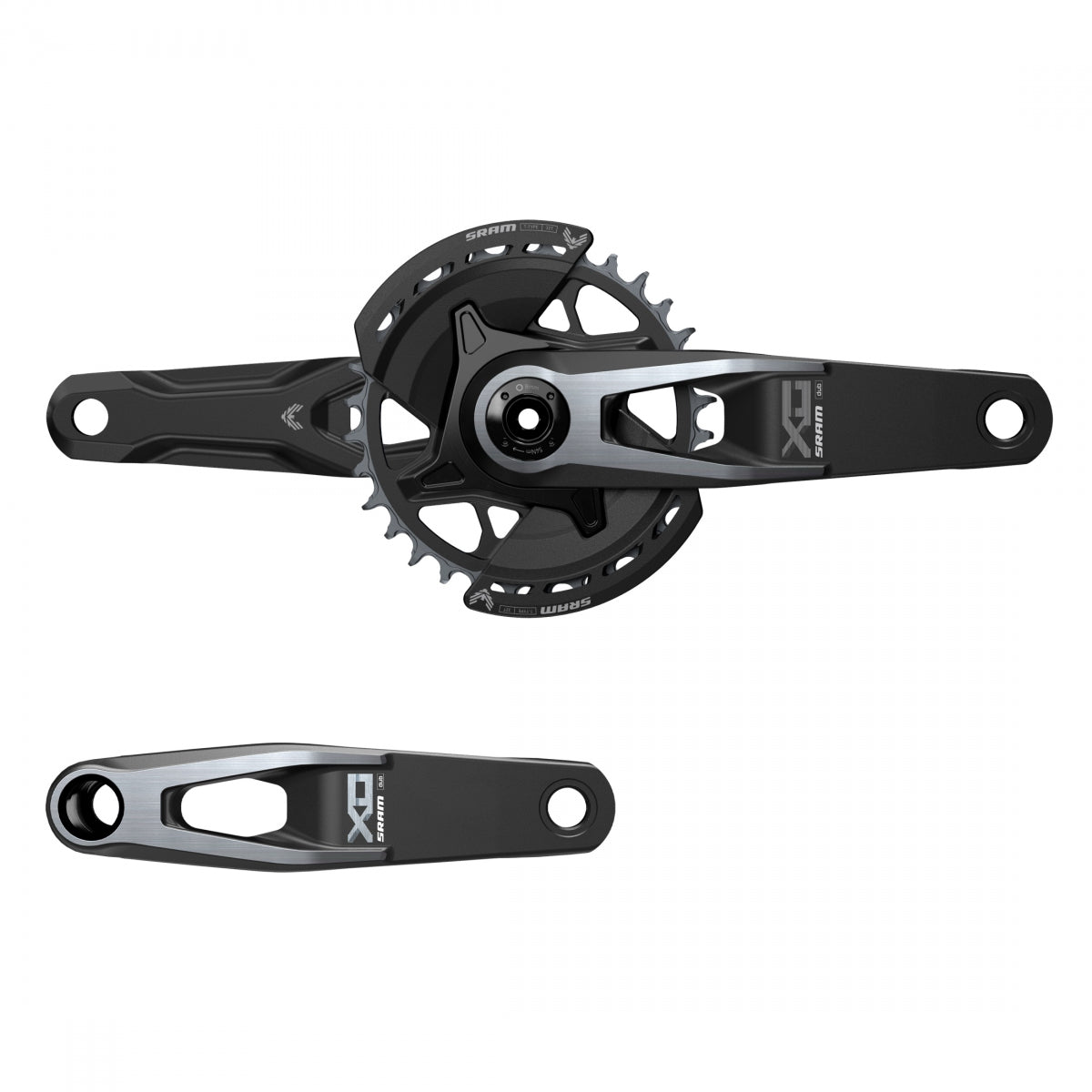 SRAM CRANKSET SRAM X0 EAGLE 175x32 Q174 CL55 DUB 2-GUARDS NoBB BK T-TYPE V2 - SRAM