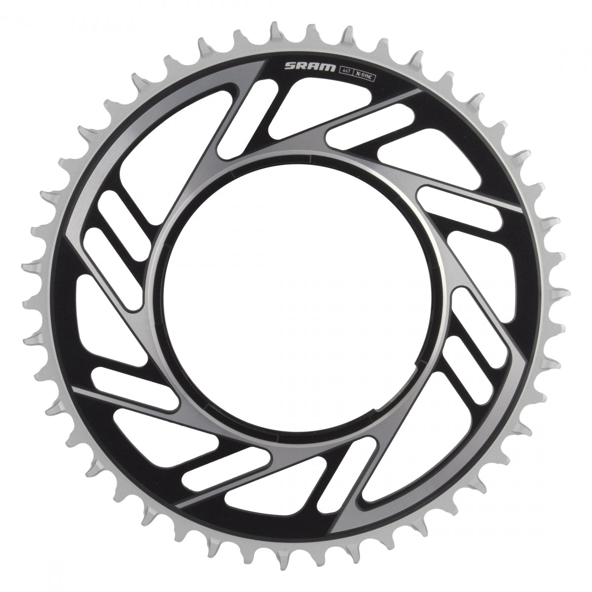 SRAM CHAINRING SRAM 46T RED E1 XPLR f/POWERMETER THREAD MOUNT BK/SL - SRAM