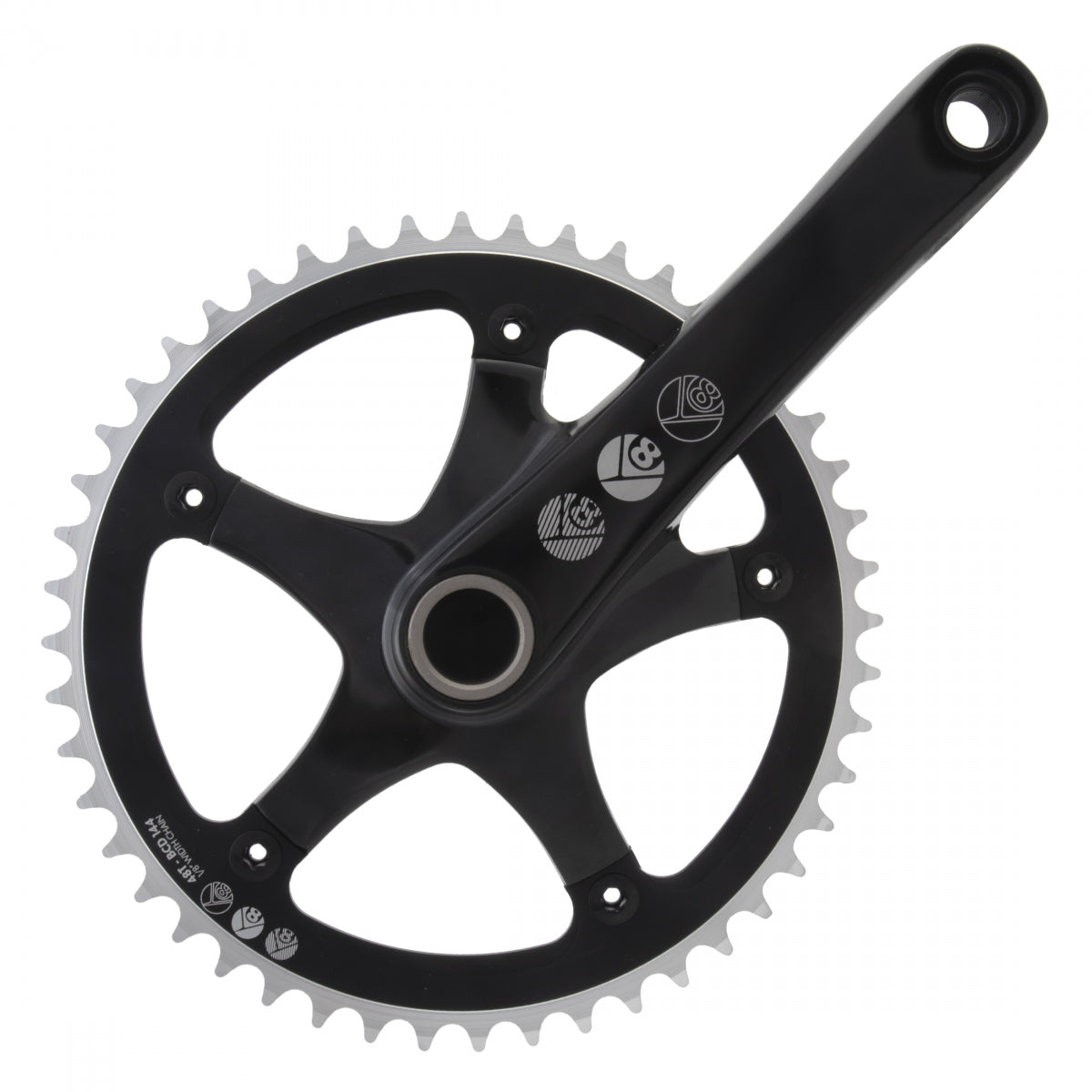 ORIGIN8 CRANKSET OR8 SS 165x48 144BCD 1/8 FOR GXP BK - ORIGIN8