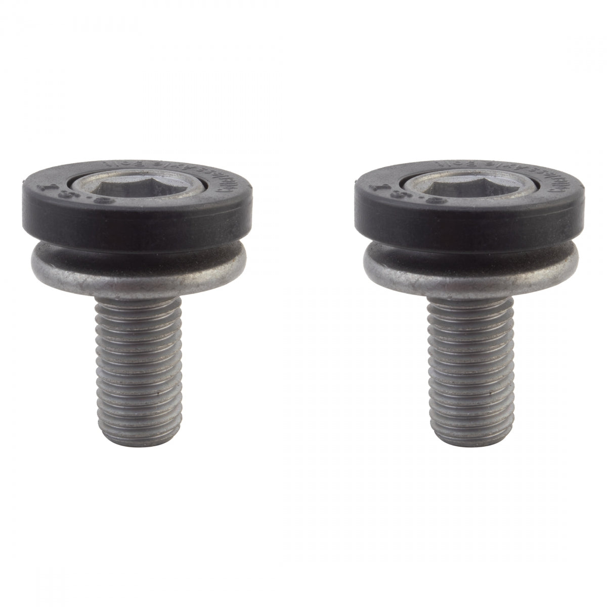 SUNLITE BB AXLE BOLT SUNLT RUST-SHIELD M8x16mm BK/GY PAIR - SUNLITE