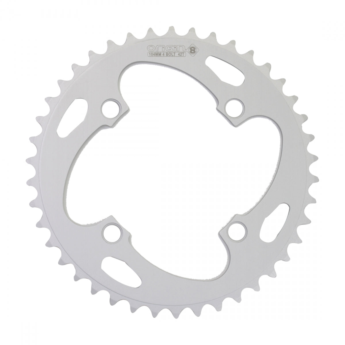 ORIGIN8 CHAINRING OR8 104mm 42T 4BOLT ALY SIL - ORIGIN8