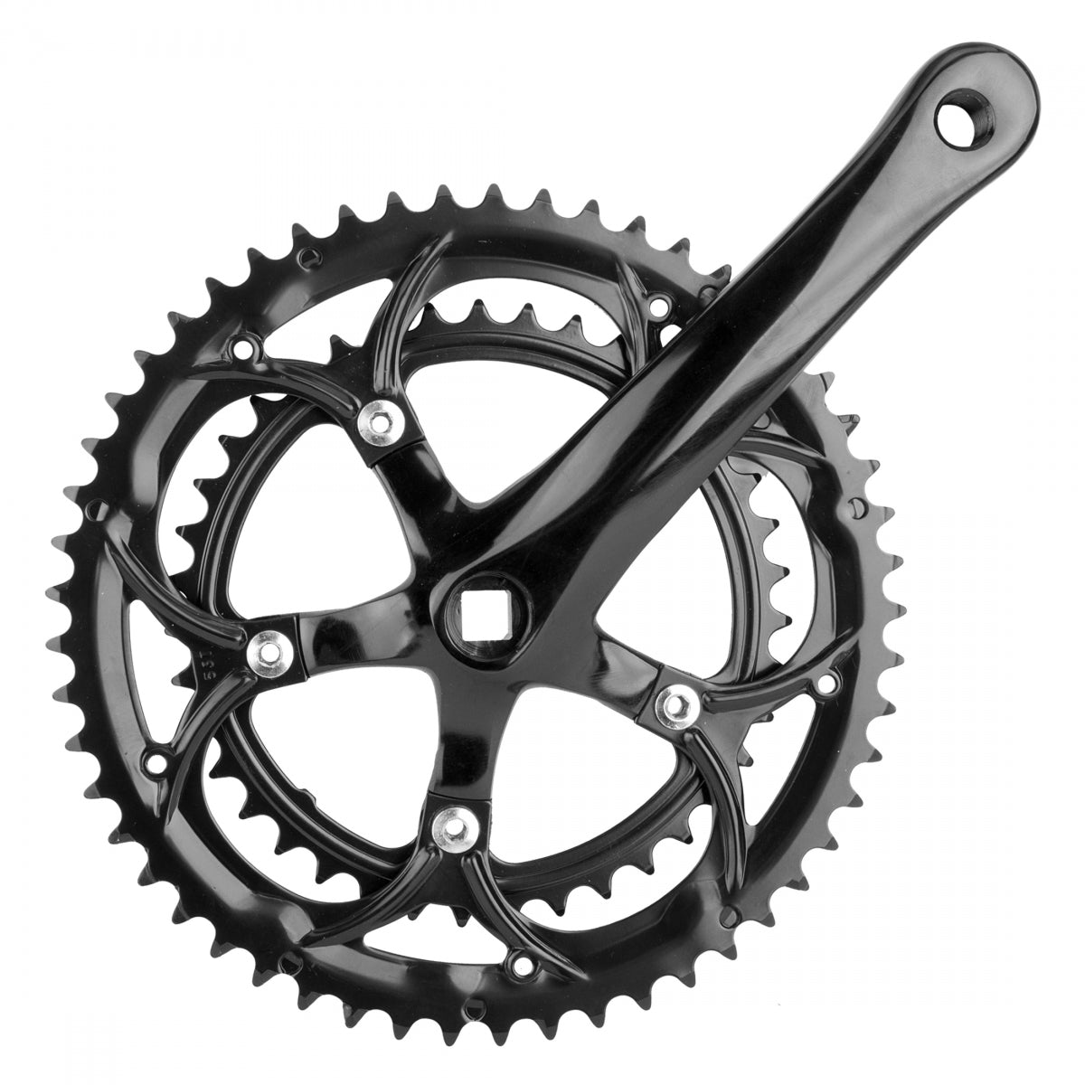 SUNLITE CRANKSET SUNLT RD 170x53/39 SQ Black - SUNLITE