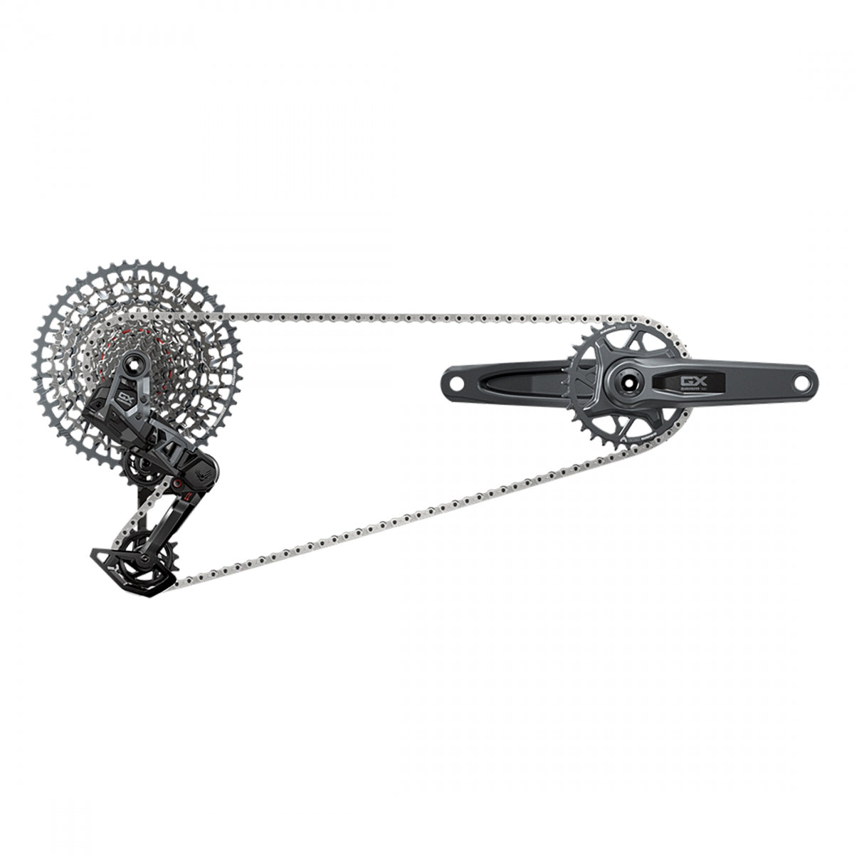 SRAM GROUP KIT SRAM GX EAGLE T-TYPE AXS RD/TRIGGER-SHIFrontER/CRANK DUB 12s-165x32DM/CHAIN/CASS 10-52 GY - SRAM