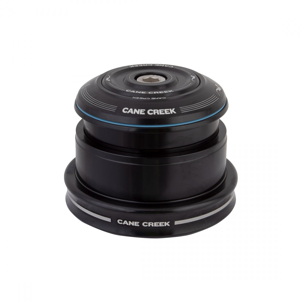 CANE CREEK HEADSET CC SEMI-INT 40SERIES 1-1/8x1.5 49mmEXT CUP CART 40mmCROWN TAPER STEERER BK ZS44/28.6|EC49/40 - CANE CREEK