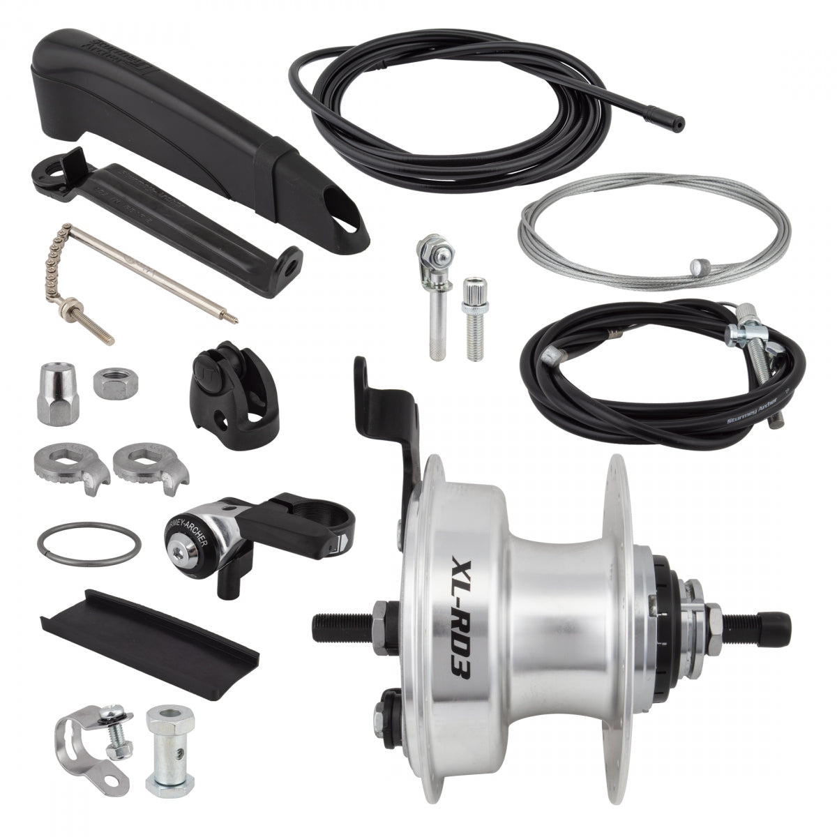 STURMEY ARCHER HUB Rear S/A 3sp XLRD3 DRUM 90mm 36 SL w/TRIM KIT/THUMB-SHIFrontER SLS30-T 163/118mm 18T NON-ROTARY - STURMEY ARCHER