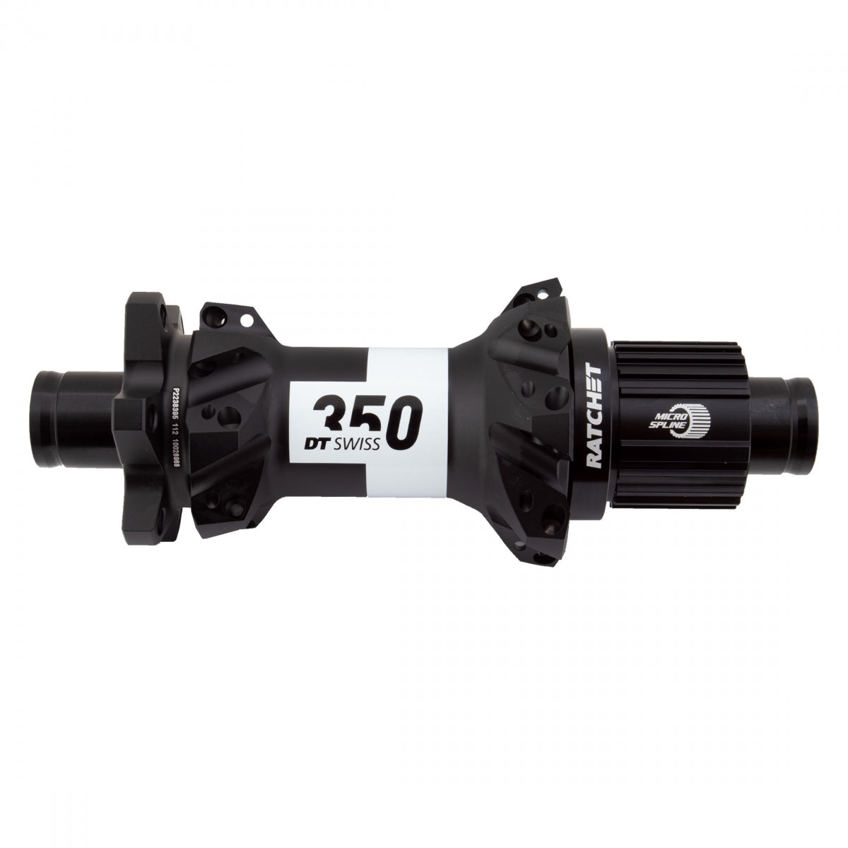 DT SWISS HUB Rear DT 350 MTB STRAIGHT PULL 28x148x12mmTA MICROSPLINE 6B 36T RATCHET BK (L) - DT SWISS