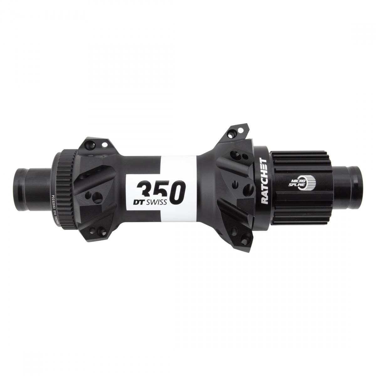 DT SWISS HUB Rear DT 350 MTB STRAIGHT PULL 28x148x12mmTA MICROSPLINE CL 36T RATCHET BK (L) - DT SWISS