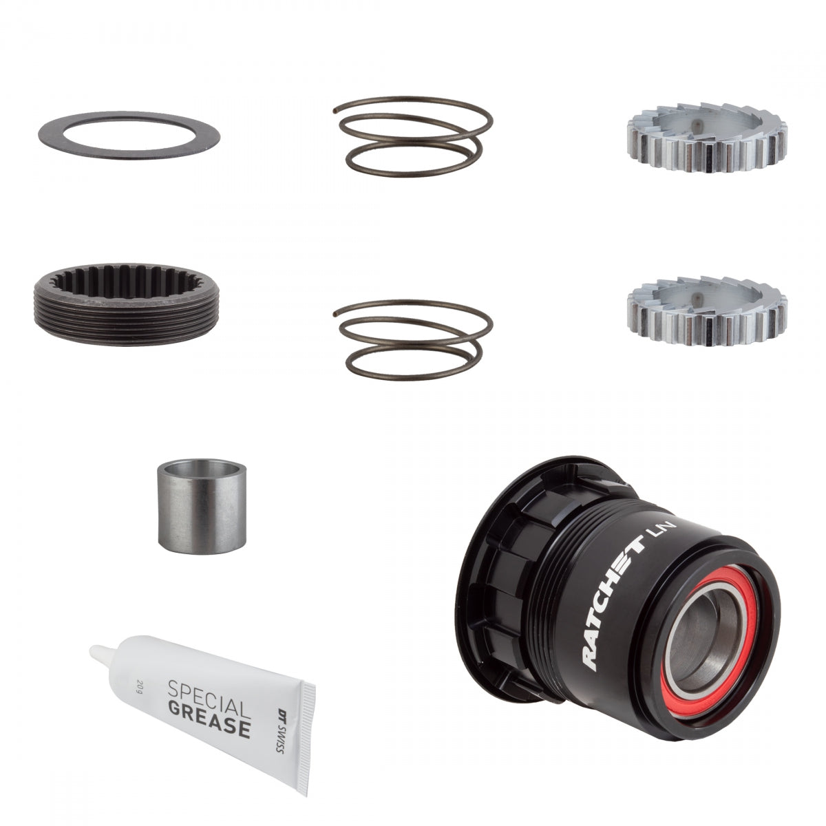 DT SWISS HUB CASS BODY DT UPGRADE KIT 3-PAWL TO RATCHET LN ALY 18T XDR - DT SWISS
