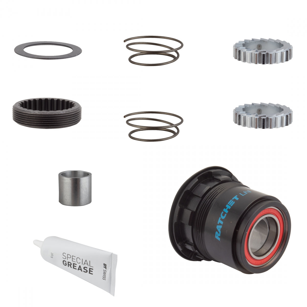 DT SWISS HUB CASS BODY DT UPGRADE KIT 3-PAWL TO RATCHET LN STL 18T XD - DT SWISS