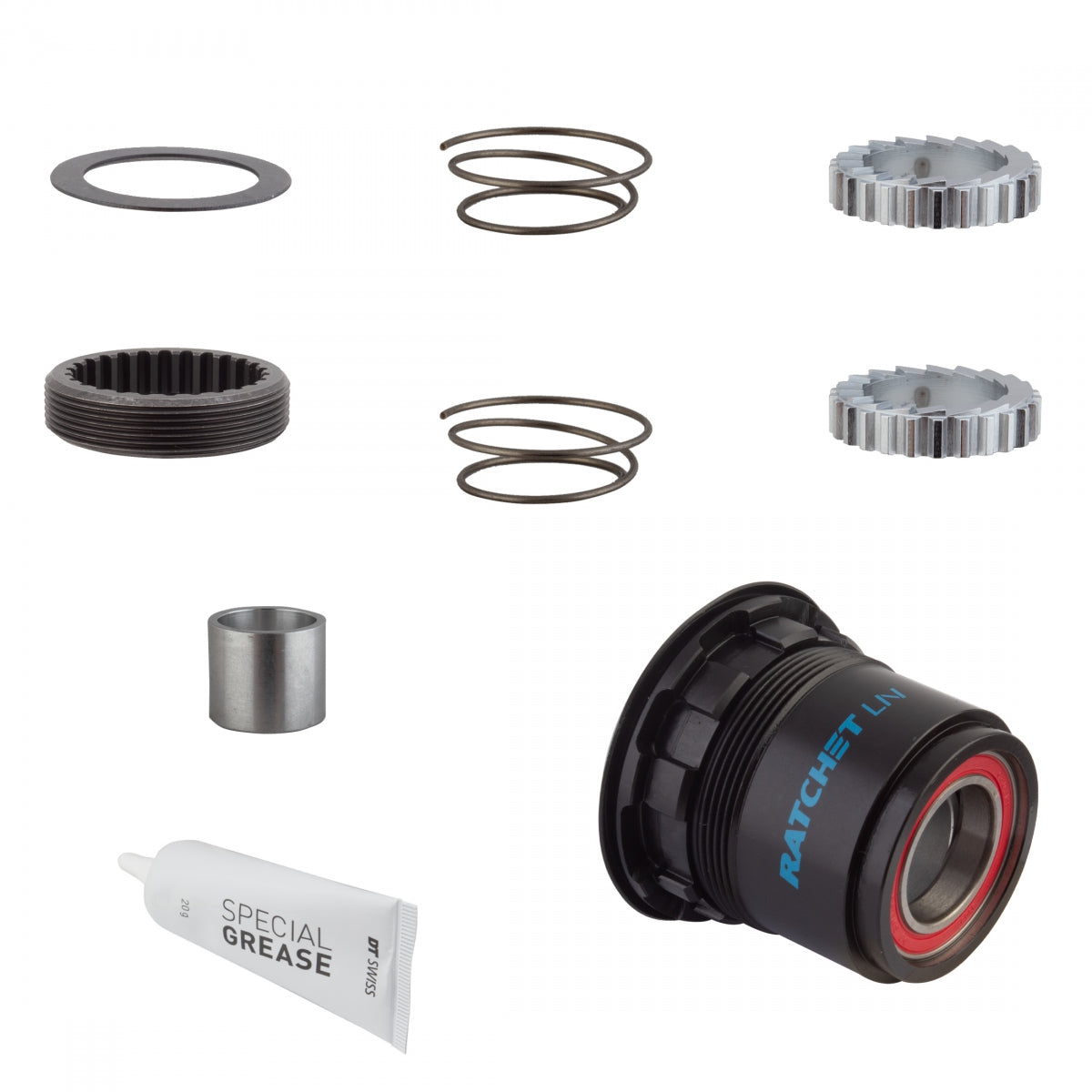 DT SWISS HUB CASS BODY DT UPGRADE KIT 3-PAWL TO RATCHET LN STL 36T XD - DT SWISS