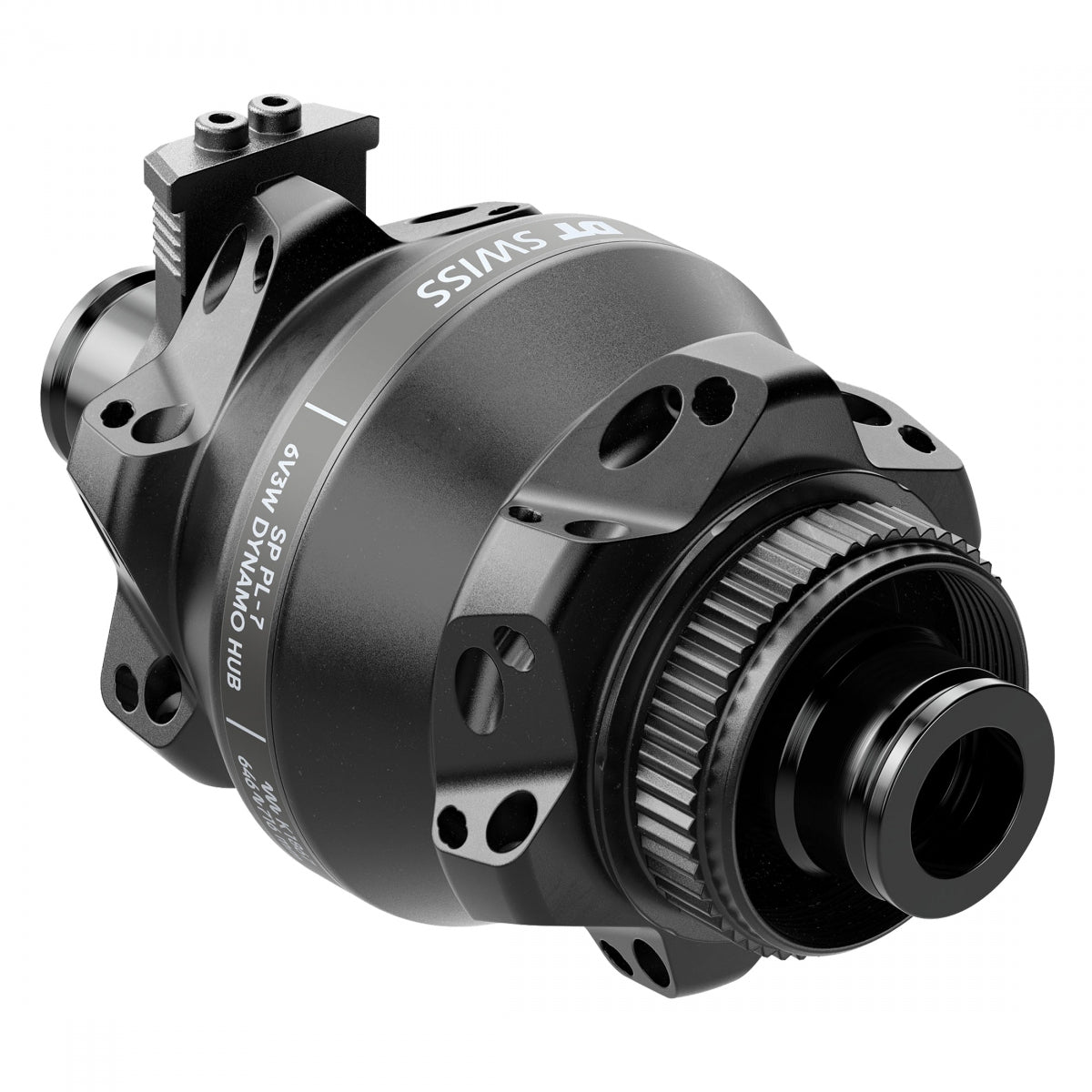 DT SWISS HUB Front DT 350 STRAIGHT PULL RD 24x100x12mmTA CL BK DYNAMO - DT SWISS