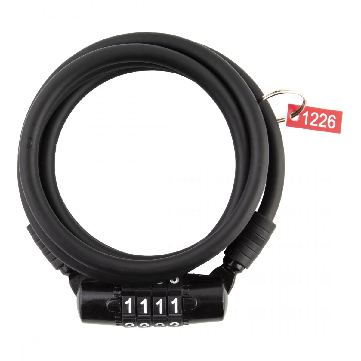 SUNLITE LOCK SUNLT BIKE LEASH CABLE COMBO 6mmx3.6f M-BK - SUNLITE