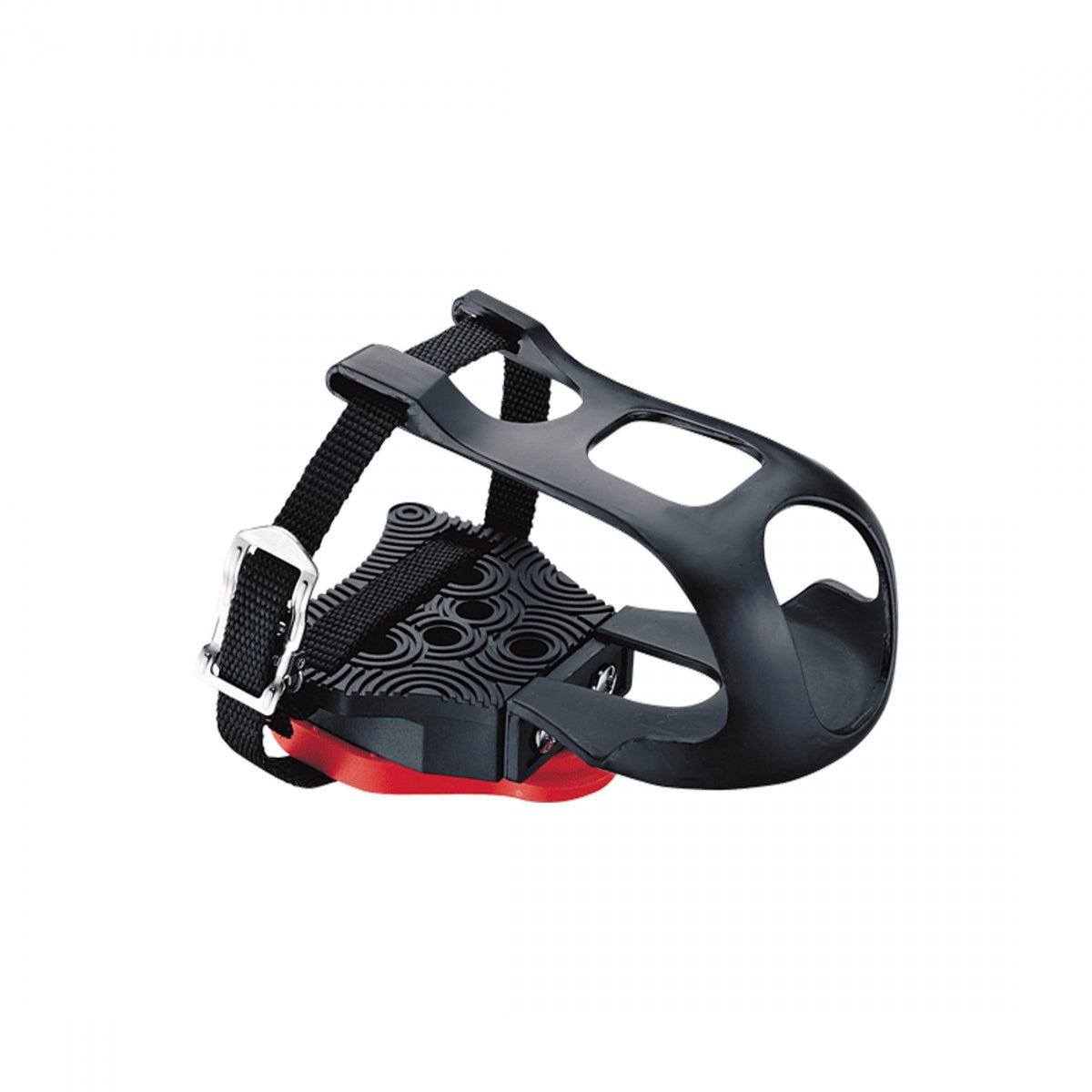 EXUSTAR PEDAL CLIPLESS ADAPTER EXUSTAR w/ARC1 DELTA-LOOK CLEATS & TOE CLIPS/STRAPS - EXUSTAR