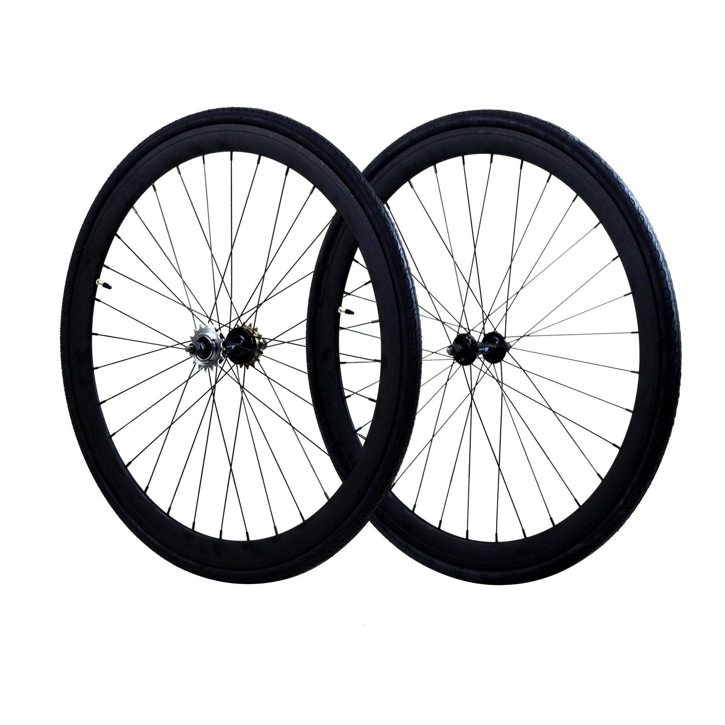 700c Wheelset - Matte Black available at 5150bmx.com