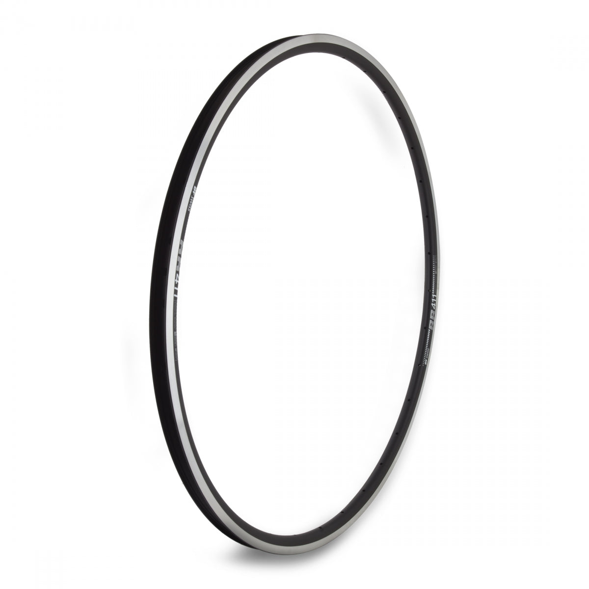 DT SWISS RIM DT 700C 622x18 Rear411 ASYM 32 BK/MSW PV WELD TBLS w/NIPPLES & WASHERS - DT SWISS