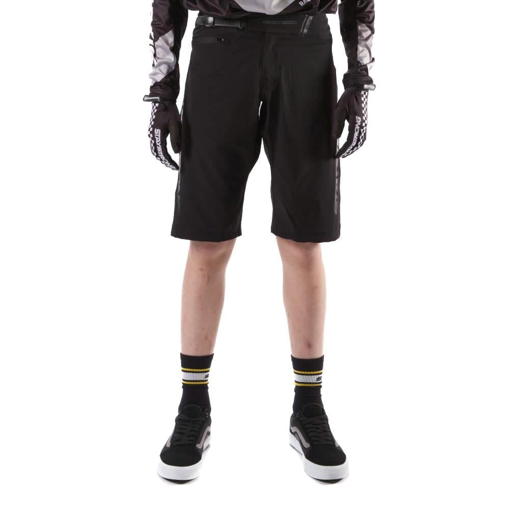 Stay Strong Youth V2 Race Shorts - Black/Black available at 5150bmx.com