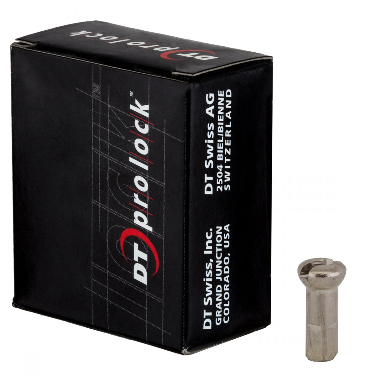 DT SWISS SPOKE NIPPLE DT BRASS 2.0x12mm PROLOCK/PROHEAD SL BXof100 - DT SWISS